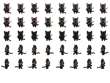 cat player spritesheet